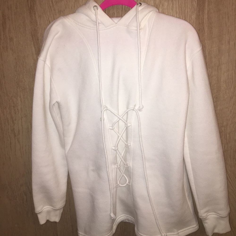 White Women’s Hoodie/Sweatshirt, long sleeved, 4/S